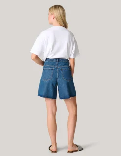 Denim Short Donkerblauw