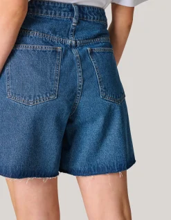 Denim Short Donkerblauw