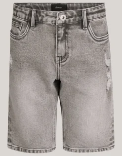Denim Short Lichtgrijs