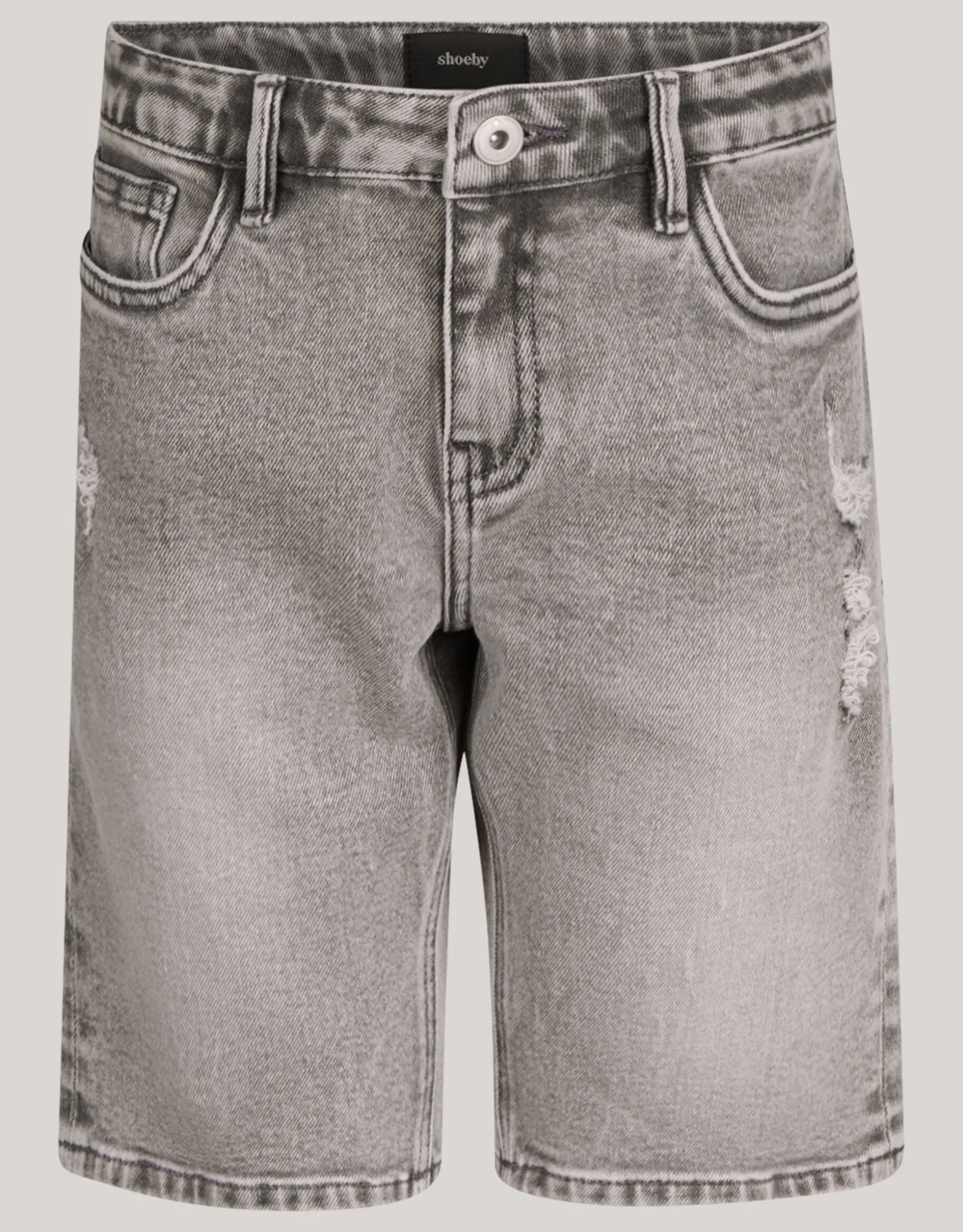 Denim Short Lichtgrijs