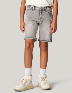 Denim Short Lichtgrijs