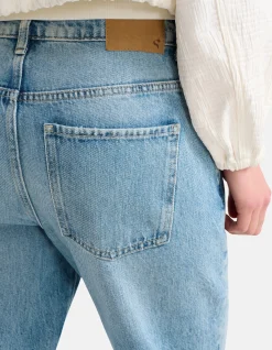 Destroyed Straight Jeans Mediumstone L30