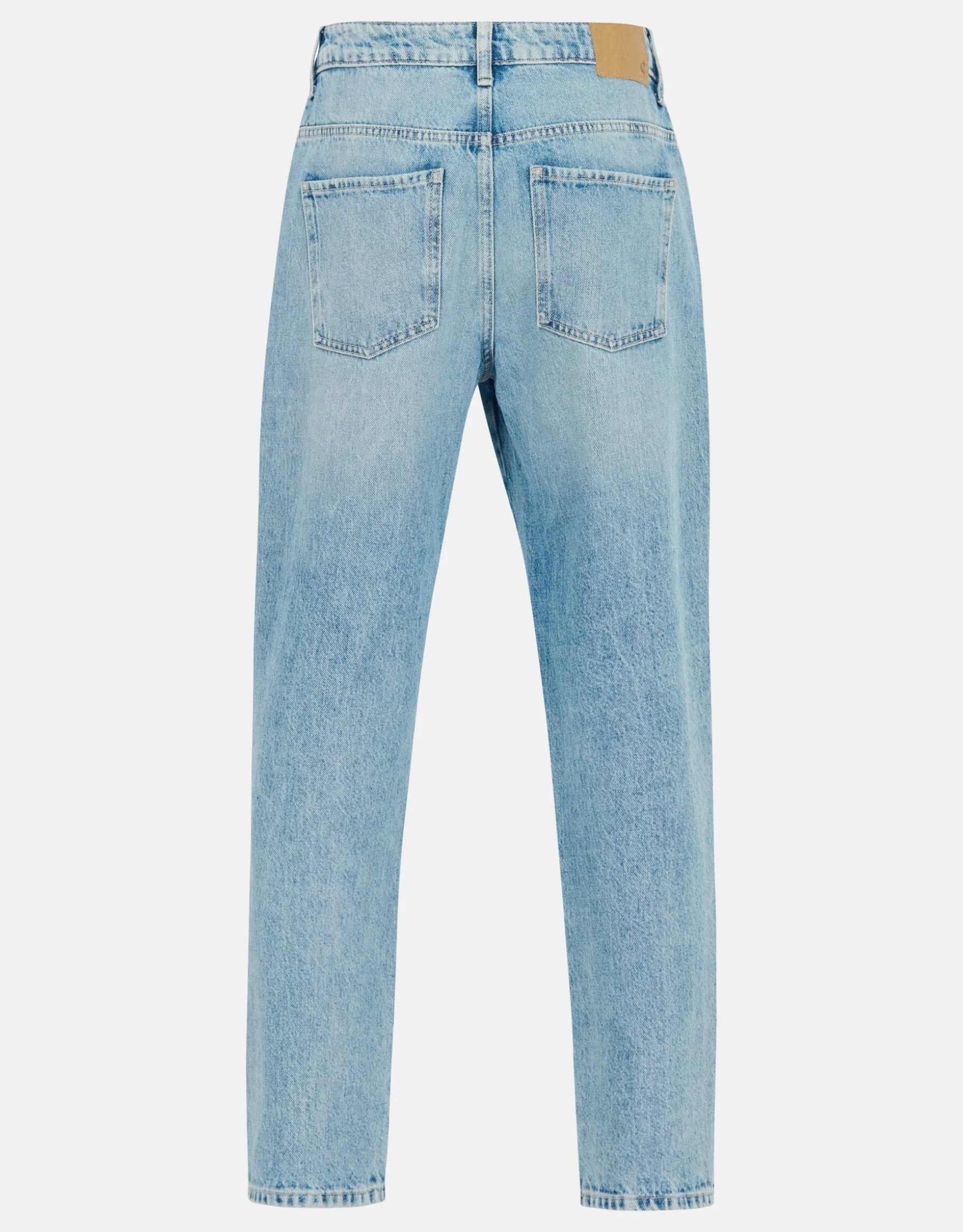 Destroyed Straight Jeans Mediumstone L30