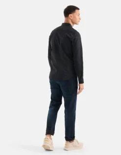 Diagonaal Overhemd Zwart