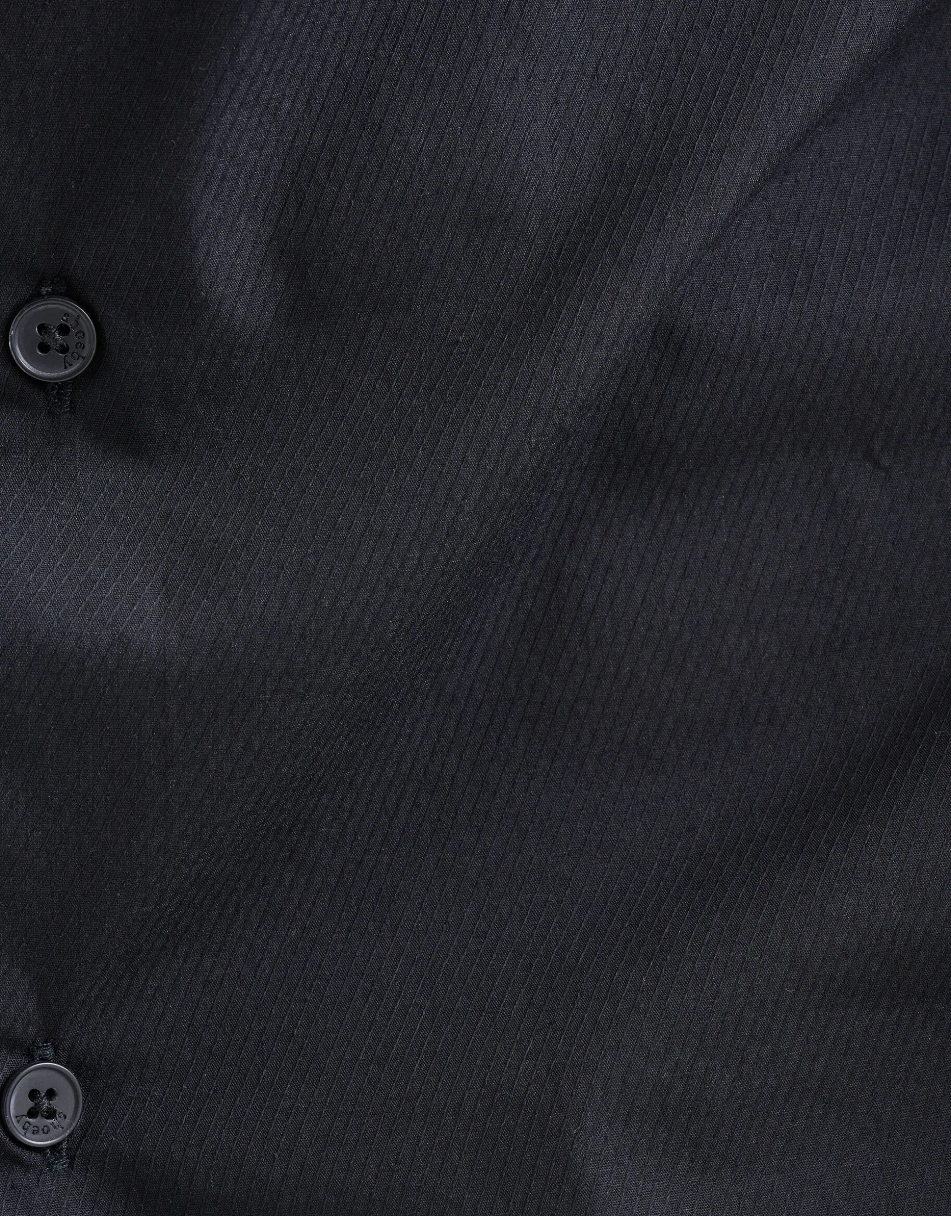 Diagonaal Overhemd Zwart