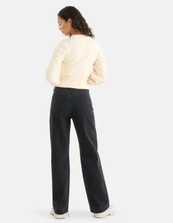 Diagonaal Trui Gebroken Wit