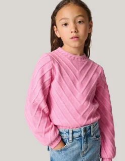 Diagonaal Trui Roze