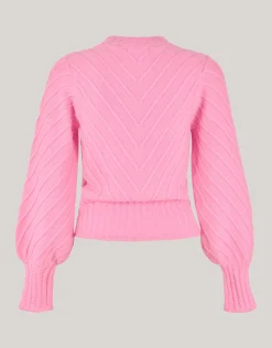 Diagonaal Trui Roze