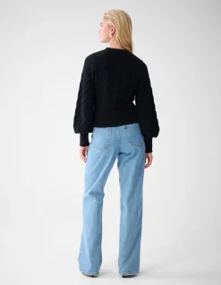 Diagonaal Trui Zwart