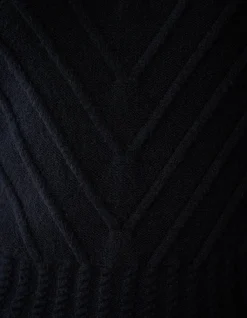 Diagonaal Trui Zwart