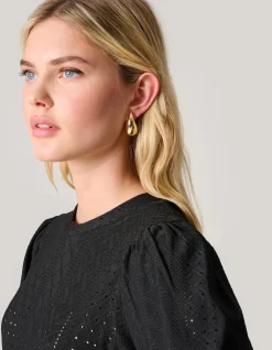 Drop Shape Oorbellen Goud