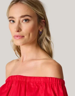 Dubbele Hart Oorbellen Goud