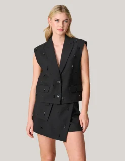 Embellished Cargo Skort Zwart