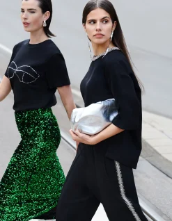 Embellished Top Zwart