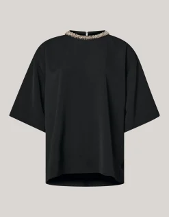 Embellished Top Zwart