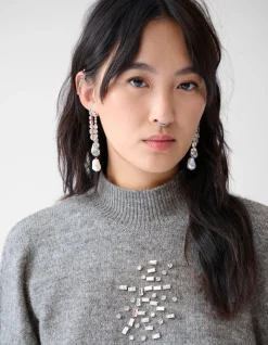 Embellished Trui Grijs By Fred