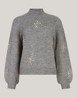 Embellished Trui Grijs By Fred