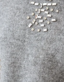 Embellished Trui Grijs By Fred