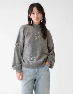 Embellished Trui Grijs By Fred