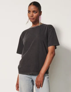Embellished T-shirt Donkergrijs By Fred