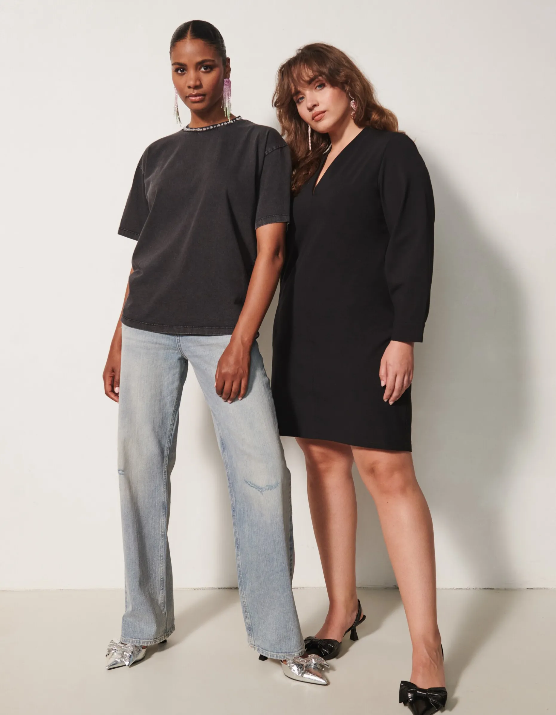 Embellished T-shirt Donkergrijs By Fred