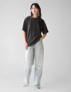 Embellished T-shirt Donkergrijs By Fred