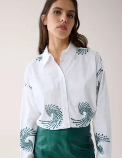 Embroided Blouse Wit By Mieke