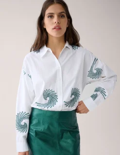 Embroided Blouse Wit By Mieke