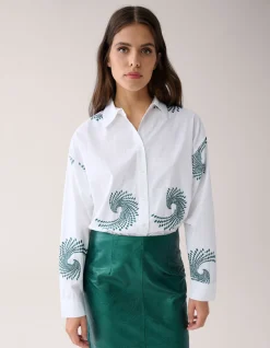 Embroided Blouse Wit By Mieke