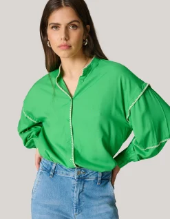 Embroidery Blouse Groen