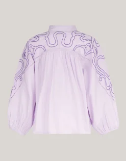 Embroidery Blouse Paars