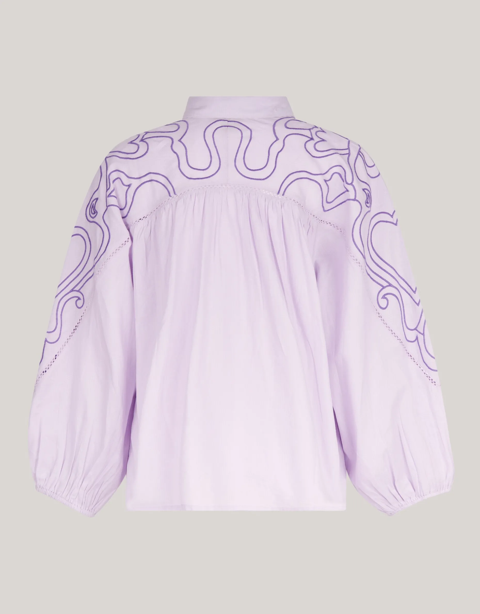 Embroidery Blouse Paars