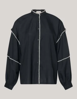 Embroidery Blouse Zwart