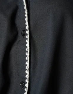 Embroidery Blouse Zwart