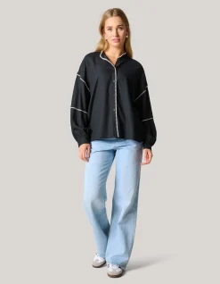 Embroidery Blouse Zwart