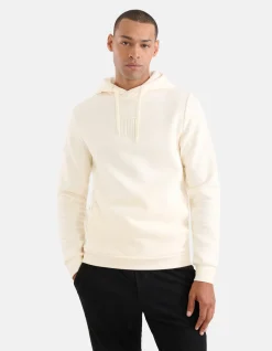 Embroidery Hoodie Gebroken Wit