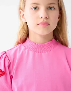 Embroidery Longsleeve Roze