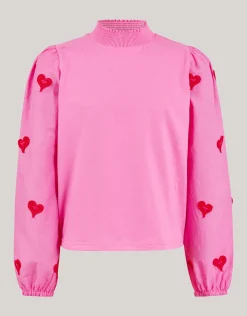 Embroidery Longsleeve Roze