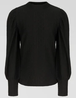 Embroidery Longsleeve Zwart