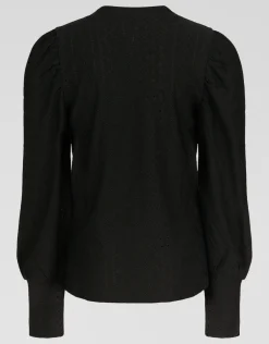 Embroidery Longsleeve Zwart