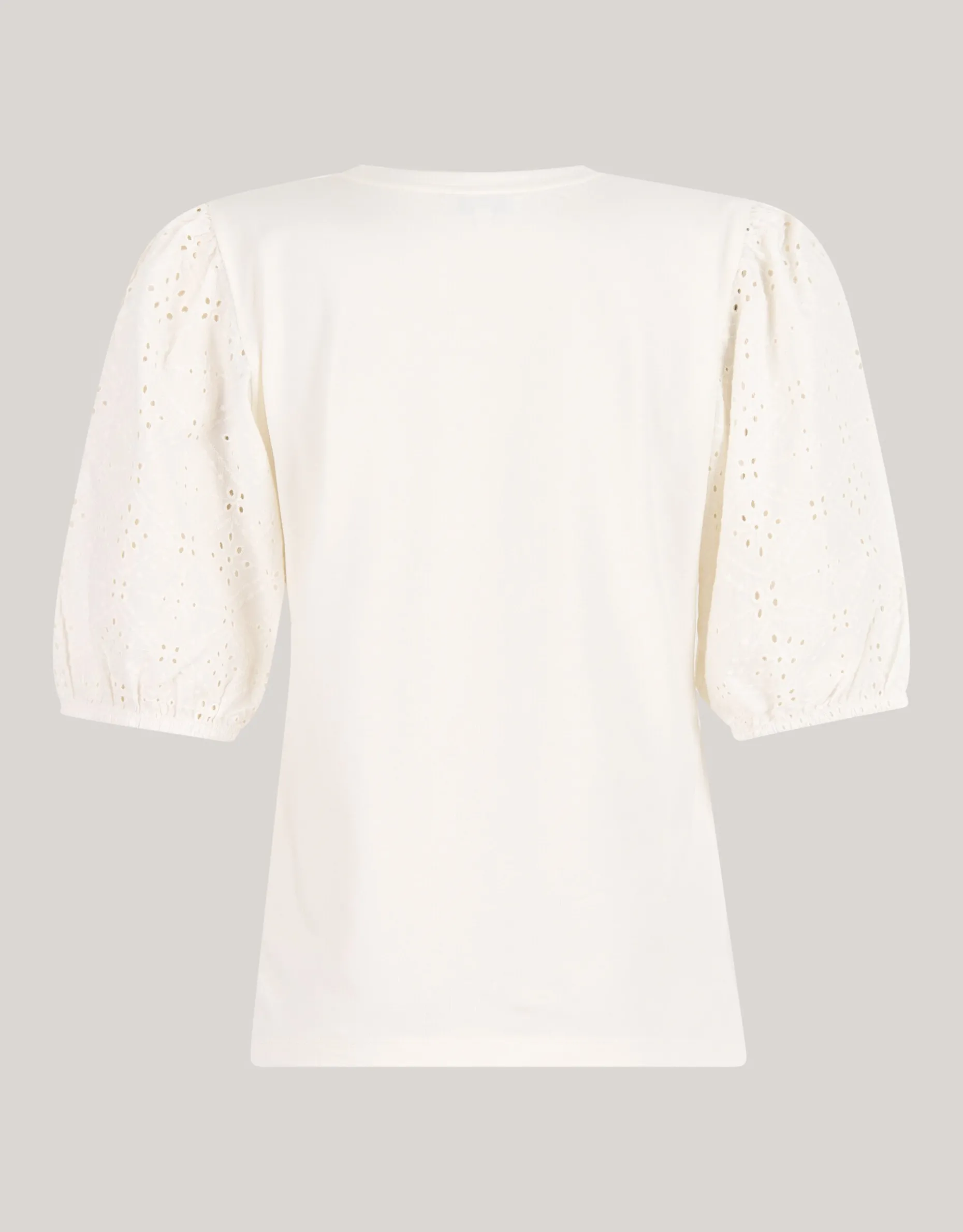 Embroidery Pofmouw T-shirt Wit