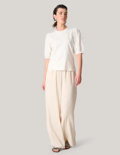 Embroidery Pofmouw T-shirt Wit