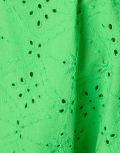 Embroidery Pofmouw T-shirt Groen