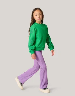 Embroidery Sweater Donkergroen