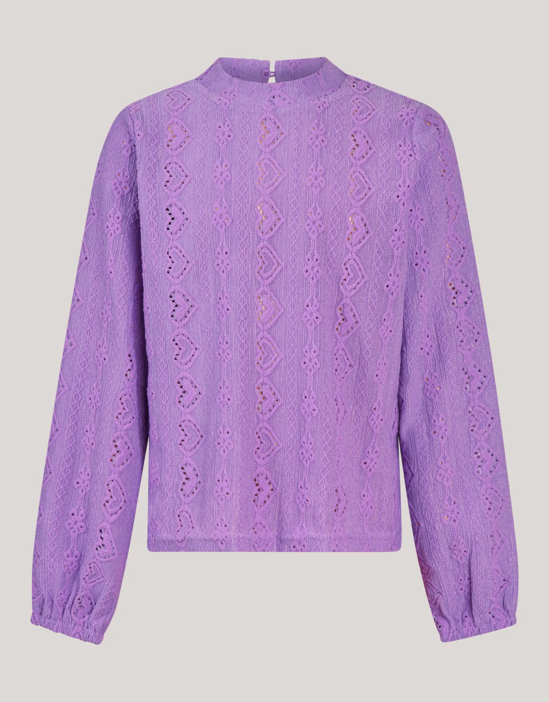 Embroidery Top Paars