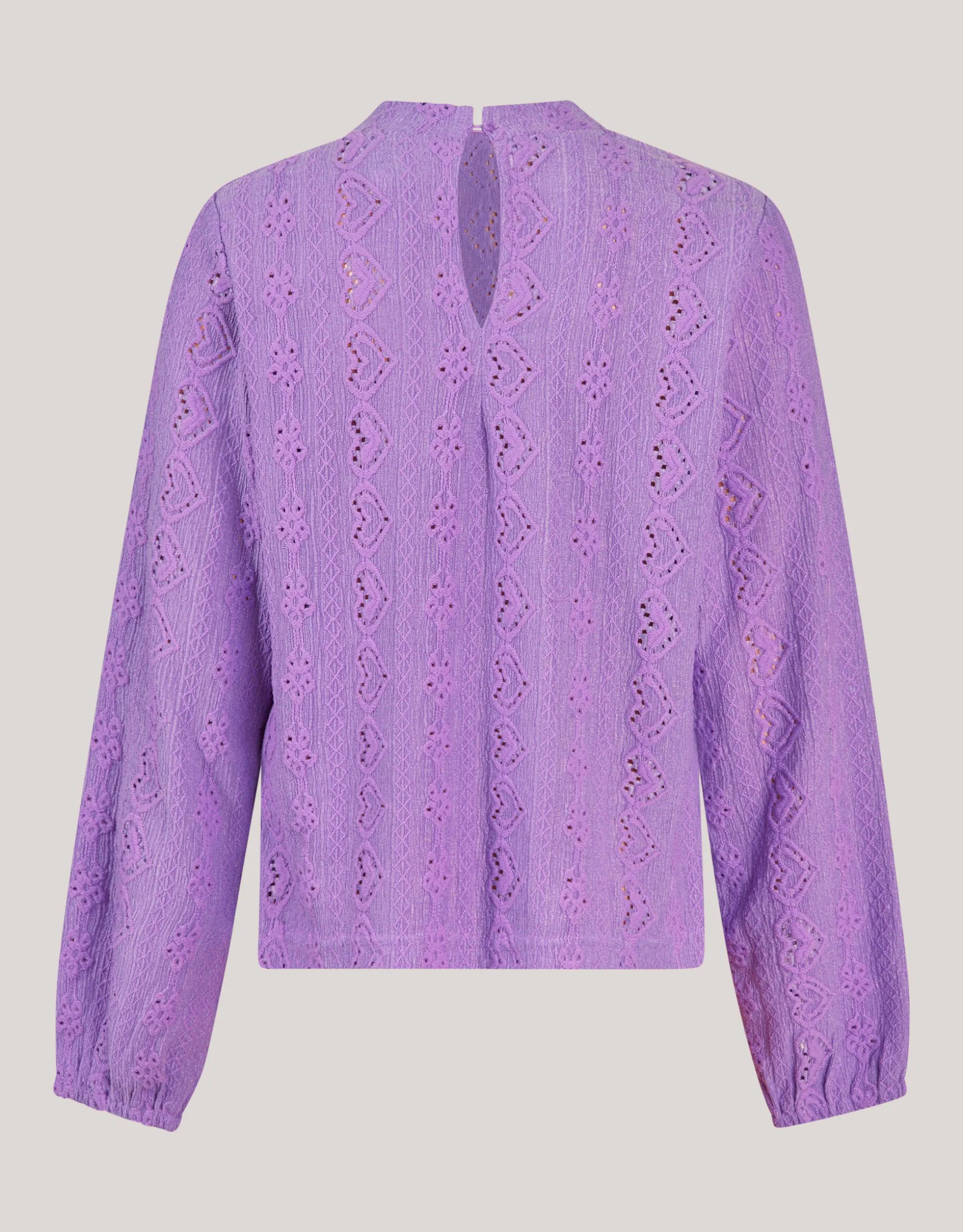 Embroidery Top Paars