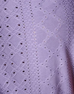 Embroidery Top Paars