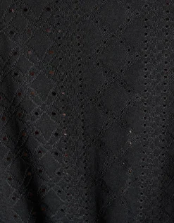 Embroidery Top Zwart