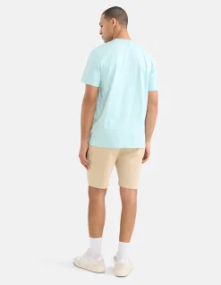 Embroidery T-shirt Lichtblauw