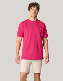 Embroidery T-shirt Rood